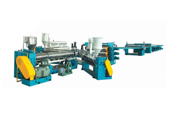 Plate extrusion line